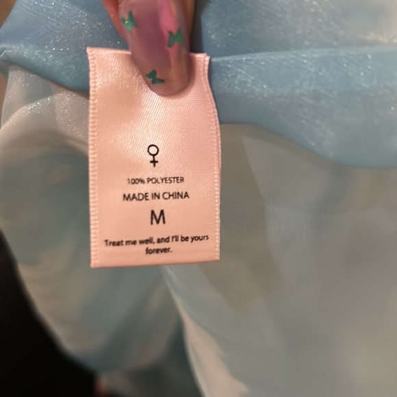 Selkie mid-length puff dress cloud print Medium - Picture 6 of 6